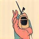 Icône de mains créant un objet ou un pinceau