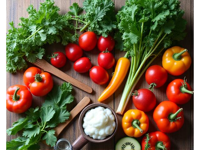 Ingrédients frais pour une cuisine zéro déchet